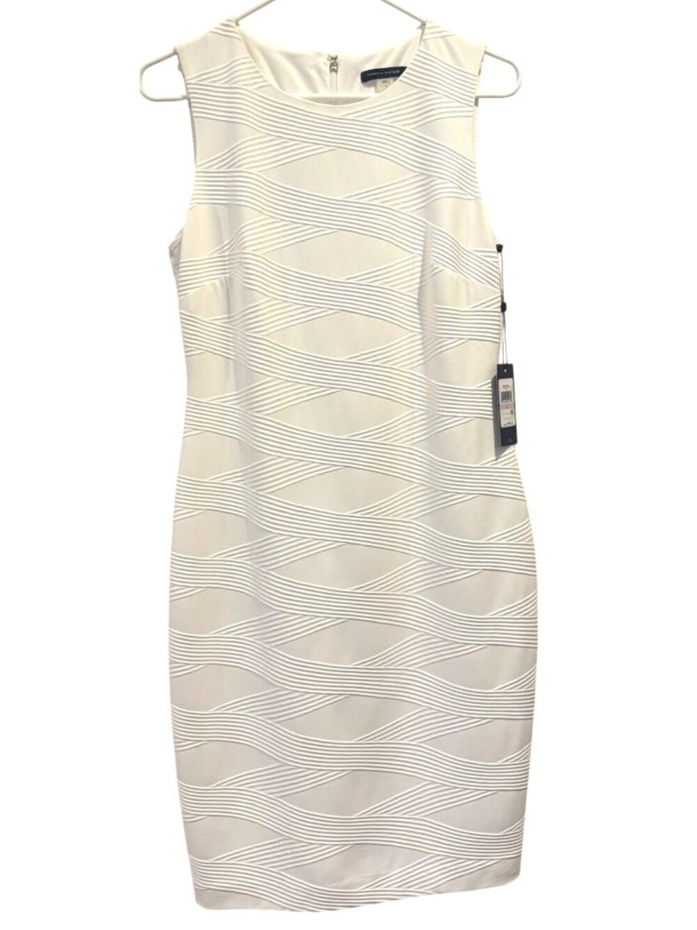 Tommy Hilfiger Textured Sleeveless Sheath Dress Size 6 New!